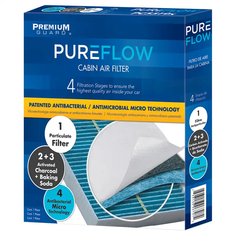 PUREFLOW 2027 Nissan LEAF Cabin Air Filter with Antibacterial Technology, PC4012X Secure Checkout