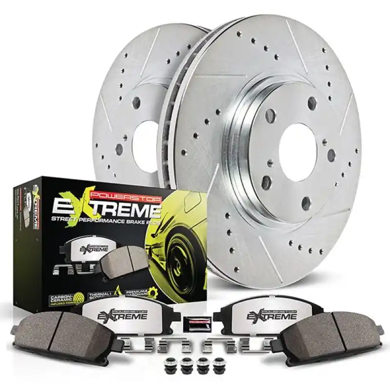 Free Returns Power Stop 20-21 Chevrolet Corvette Rear Z26 Street Warrior Brake Kit — PMD Premier Motoring Development