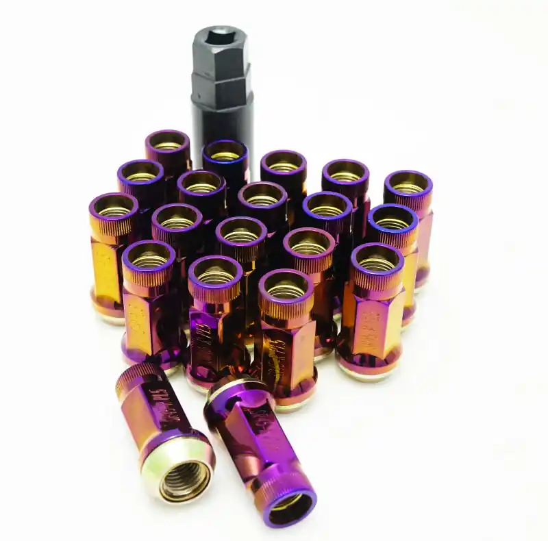 Bargain Wheel Mate Muteki SR45R Lug Nut Kit 12x1.25 - Burned Titan — PMD Premier Motoring Development