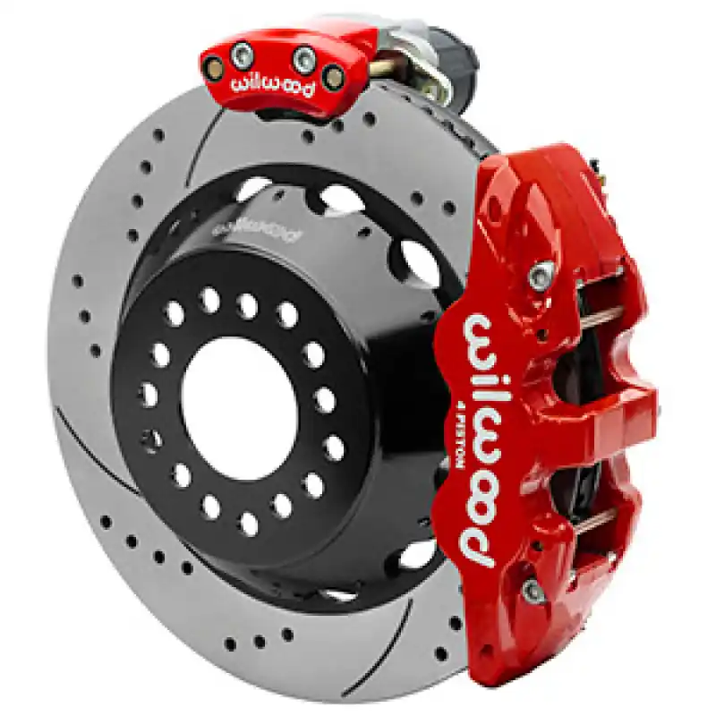 Hot Deal Wilwood AERO4 Big Brake Rear Electronic Parking Brake Kit - Red - Powd — PMD Premier Motoring Development