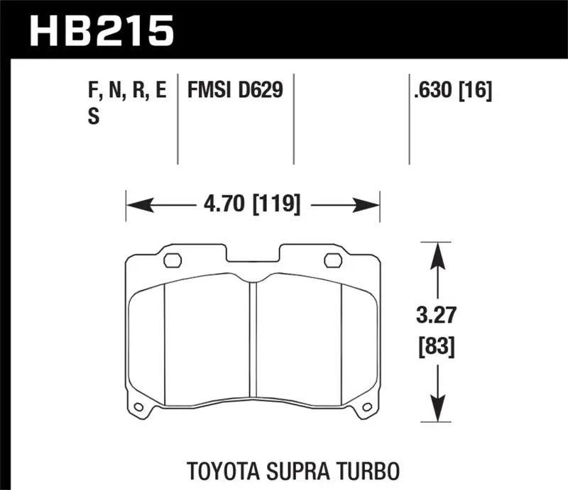 Hawk 93-98 Toyota Supra TT HPS 5.0 Street Front Brake Pads — PMD Premier Motoring Development Worldwide Shipping