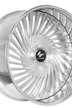 22" Lexani Forged Wheels Juicy-XL Brushed Silver Face with Chrome Lip Rims New Arrival