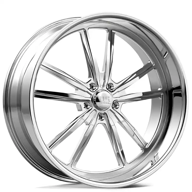 22" U.S. Mags Forged Wheels Bastille 5 UF029 Polished Precision Series Rims Last Chance