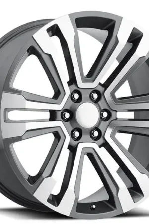 24" Cadillac Escalade Wheels FR 72 Grey Machined OEM Replica Rims Free Shipping