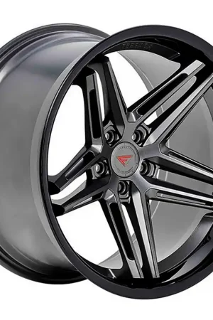 Exclusive Offer 20x9" Ferrada CM1 Custom Matte Graphite with Gloss Black Lip Wheels (5x114/112/120, +25mm)