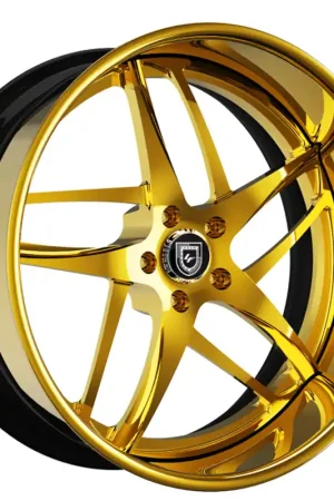 Holiday Sale 19" Lexani Forged Wheels LF-746 Bavaria Gold over Chrome Rims