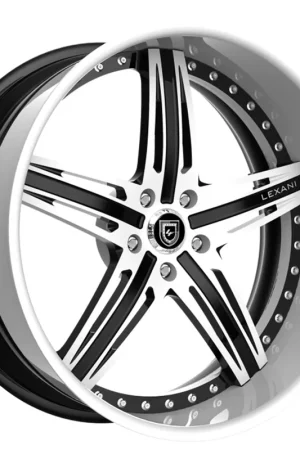 20" Lexani Forged Wheels LF-732 Virgo White with Black Accents Rims Wholesale