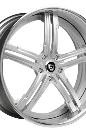 24" Lexani Forged Wheels LF-716 Brushed Silver Face with Chrome Lip Rims Exclusive Offer