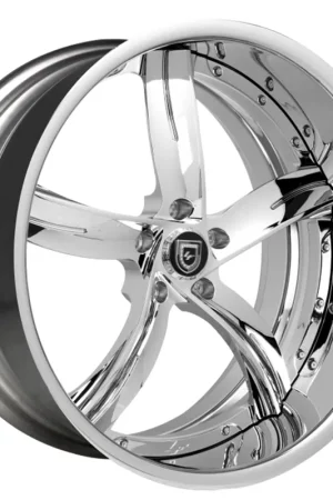 24" Lexani Forged Wheels LF-735 Nickle Chrome Rims Fan Favorite