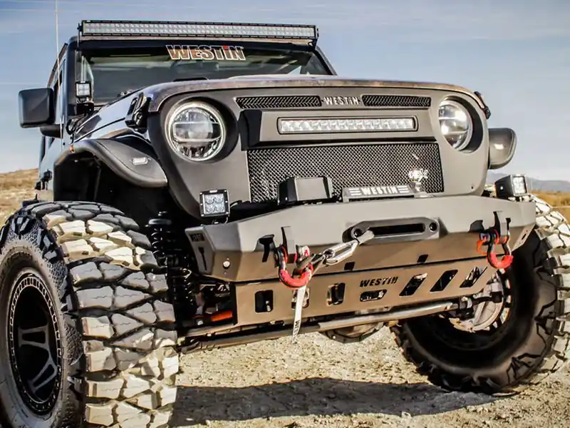 Westin WJ2 Stubby Front Bumper 59-80065 | RealTruck Final Sale