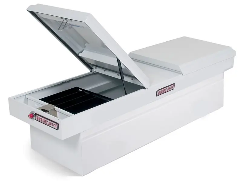 WEATHER GUARD Standard Steel Gull Wing Box - White Finish 125-3-01 | RealTruck Professional Grade