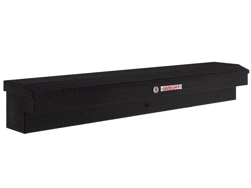 WEATHER GUARD 87" Aluminum Lo-Side Box - Gloss Black Finish 164-5-04 | RealTruck Holiday Sale