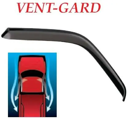 Limited Offer Dodge Ram GT Styling Vent-Gard Side Window Deflector