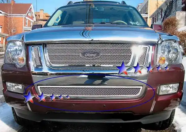 Ford Explorer APS Wire Mesh Grille - Bumper - Stainless Steel - F75529T Secure Checkout