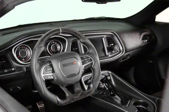 Steering Wheel; Carbon Fiber with Leather Grips Authentic