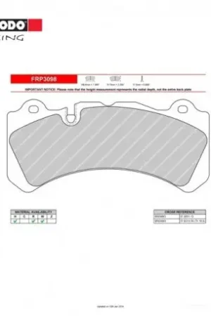 Brand New Brembo 05-12 Alfa Romeo 159 HP2 Pads -Front — PMD Premier Motoring Development