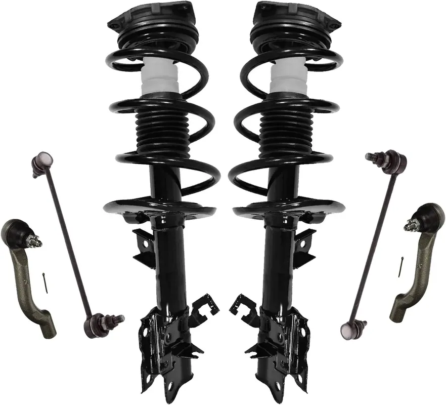 Modern 6pc Front Struts Tie Rods Sway Bar Links Suspension Kit