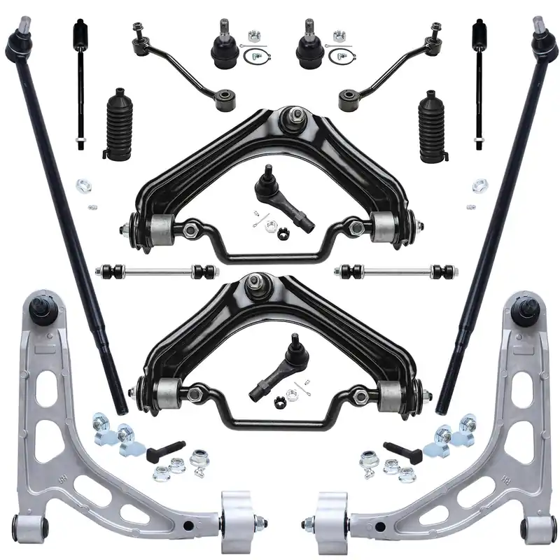 18pc Front & Rear Upper Control Arms Ball Joints Tie Rods Suspension Kit Flash Sale