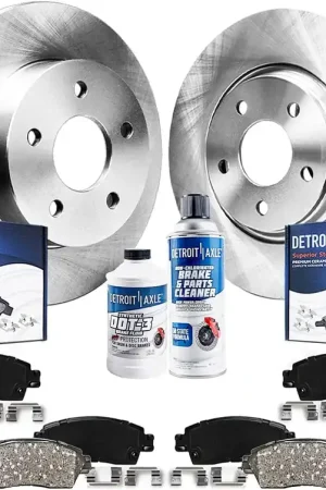 10pc Front & Rear Disc Rotors and Ceramic Brake Pads Kit Latest