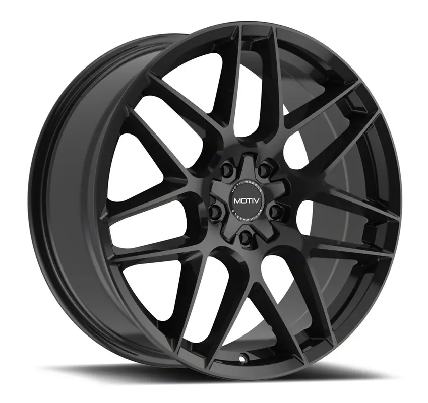 Motiv Foil Gloss Black Wheel; 20x8.5; 20mm Offset Mega Sale