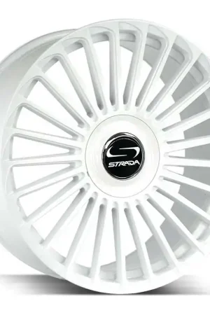 Strada Sf68 Martello Wheel 22x9 5x114.3 & 5x120 Gloss White 30mm SF6829050130GW - FREE T-SHIRT INCLUDED! Free Returns
