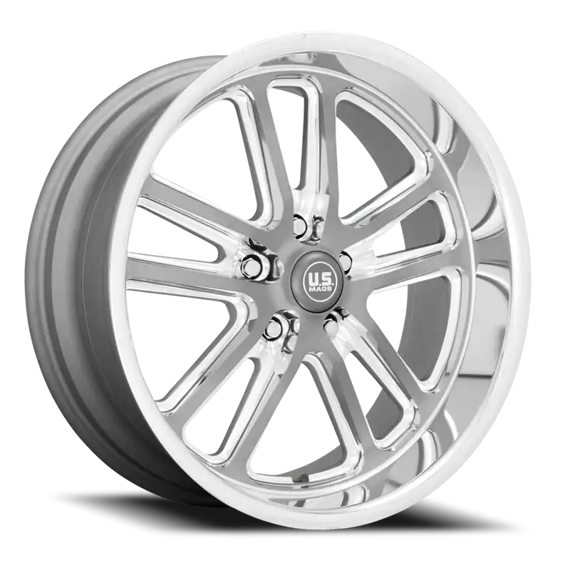 Us Mags U130 Bullet Wheel 20x8 5x127 Textured Gunmetal With Milled Edges 1mm - FREE T-SHIRT INCLUDED! One Day Deal