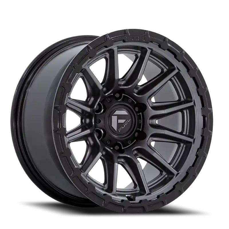Bargain Fuel Fc866 Piston Wheel 17x9 5x127 Matte Gunmetal w/ Gloss Black Lip 1mm - FREE T-SHIRT INCLUDED!
