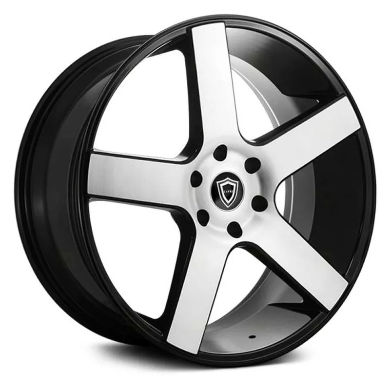 Cheap Capri Luxury C5288B Wheel 22x9.5 5x120 Black Machined 35mm - FREE T-SHIRT INCLUDED!