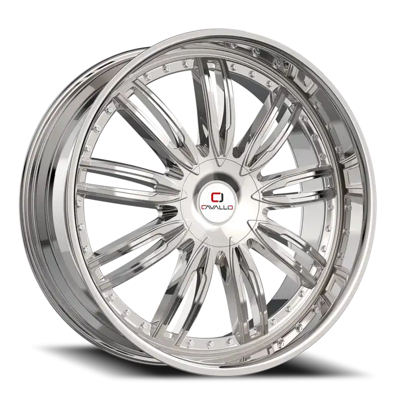 Cavallo Clv-54 Wheel 18x8 5x112 & 5x114.3 Nano Chrome 35mm Buy Today