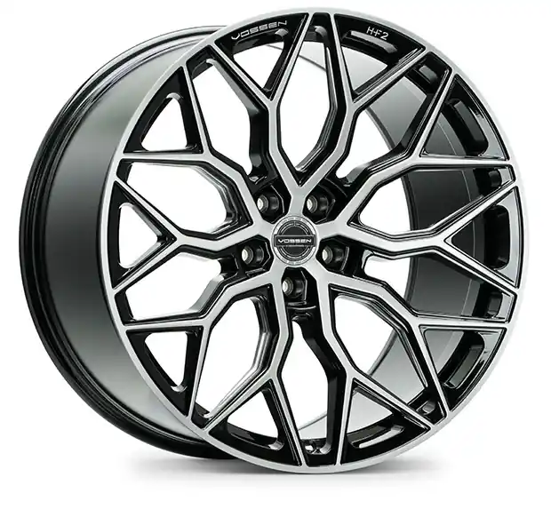 Vossen Hf2 Wheel 19x9.5 5x114.3 Brushed Gloss Black 40mm - FREE T-SHIRT INCLUDED! Clearance