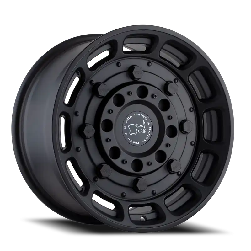 Black Rhino Warthog Wheel 17x8.5 5x114.3 Matte Black -18mm - FREE T-SHIRT INCLUDED! Price Drop