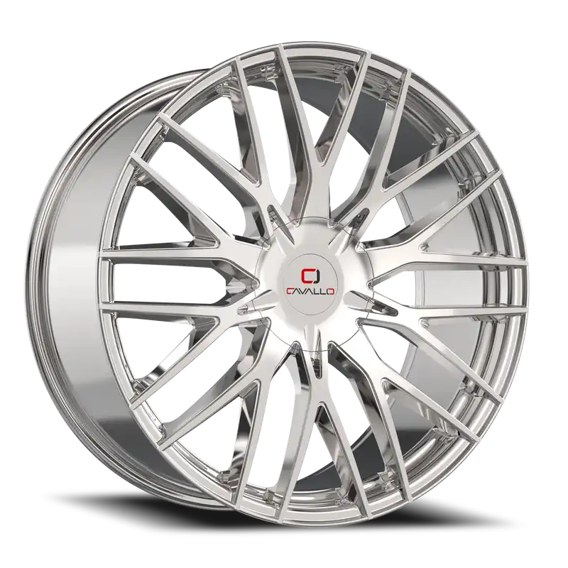 Sale Cavallo Clv-45 Wheel 24x9 5x115 & 5x120 Nano Chrome 34mm