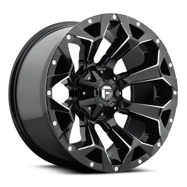 Limited Offer Fuel Offroad Wheels Assault D576 Gloss Black Milled 20x10 -22mm Offset 6x135,6x139.7 (6x5.5)