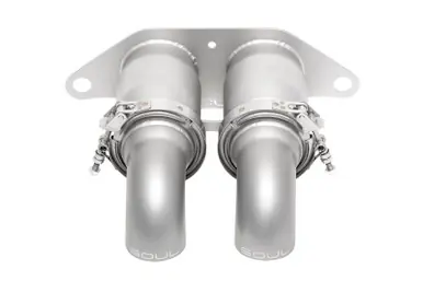 New Release SOUL 14-19 Porsche 991.1 / 991.2 GT3 Bolt-On Resonated Turn Down Exhaust Tips - POR.991GT3.MUFTIP