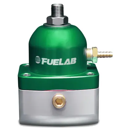 Fuelab 515 TBI Adjustable FPR 10-25 PSI (2) -10AN In (1) -6AN Return - Green - 51505-6-S-T Flash Sale