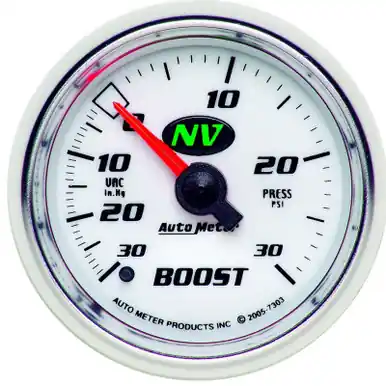 Autometer NV 52mm 30 PSI Mechanical Boost Gauge - 7303 Markdown