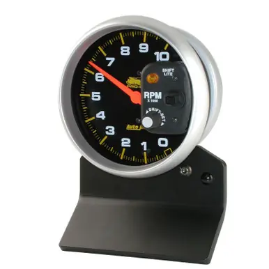 Autometer Pro-Cycle Gauge Tach 5in 10K Rpm W/ Shift-Lite 2 & 4 Cylinder Black Pro-Cycle - 19208 Fast Shipping