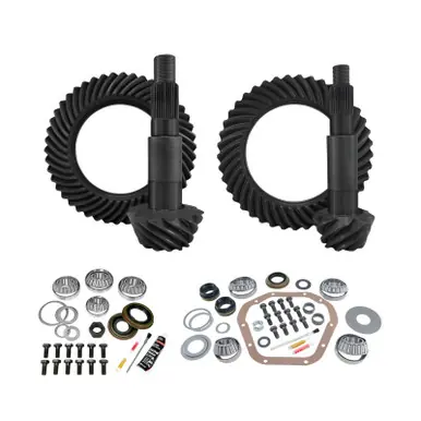 Yukon Gear & Install Kit Package for 99-16 Ford F350 Dana 60 Front/Dana 80 Rear 3.74 Ratio Thin - YGK144 Free Returns
