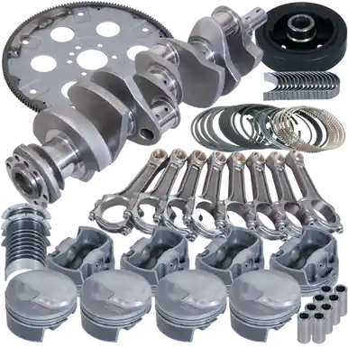 Eagle Chevy 454 4.250in Crank 6.385in I-Beam Rod 18cc 4.350in Pistons 168 Tooth FP Balanced Assembly - B18022100 Flash Sale
