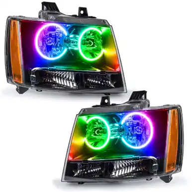 Oracle 07-13 Chevrolet Avalanche Pre-Assembed SMD Headlights - ColorSHIFT w/o Controller - 7001-334 Certified