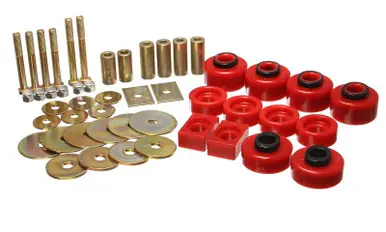 Bargain Energy Suspension 97-03 Ford F-100/F-150 2WD/F250 2WD & L-Duty Red Body (Ext Cab ONLY ) Mount Set - 4.4114R