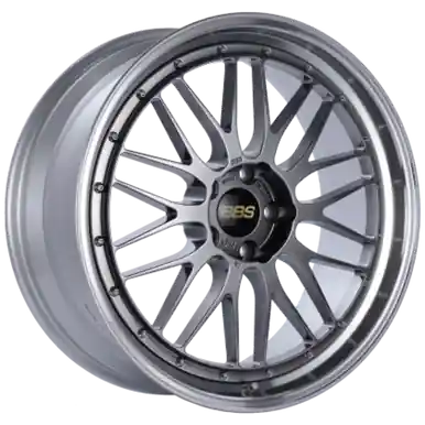 New Release BBS LM 20x8.5 5x112 ET30 Diamond Black Center / Diamond Cut Lip Wheel PFS/Clip Required - LM422DBPK
