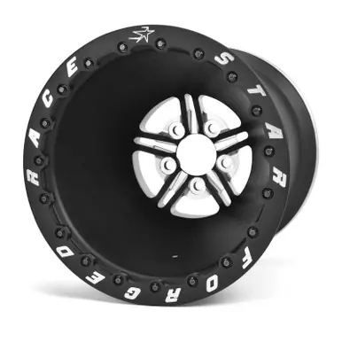 Race Star 63 Pro Forged 15x12 DBL Sportsman 5x5.00 BC / 5.00in. BS Wheel - Black Anodized/Machined - 63-512505021B Grab Now