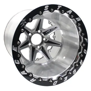Race Star 72 ValStar 15x10 / 5x4.50BC / 7.5BS / 3.072in CB / Machined w/Black Accents Wheel - 72-510457511M Fan Favorite
