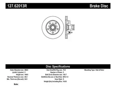 StopTech Slotted & Drilled Sport Brake Rotor - 127.62013R Sale