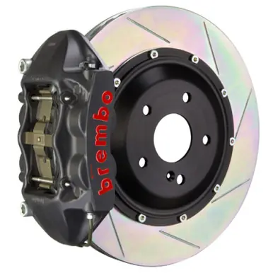 Brembo 00-03 Z8 (E52) Rear GTS BBK 4 Piston Cast 345x28 2pc Rotor Slotted Type-1-Black HA - 2P2.8005AS Genuine