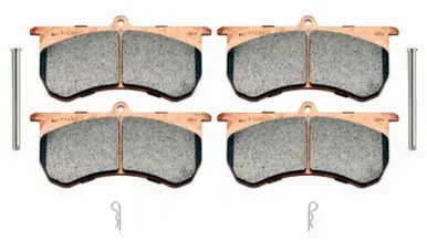 Genuine Wilwood Pad Set Metalic 9115 w/ Pins & Clips GNX4 - 150-10479-PS