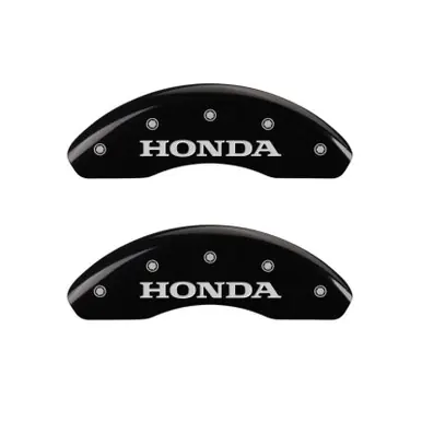 MGP 4 Caliper Covers Engraved Front & Rear i-Vtec Black finish silver ch - 20107SIVTBK Hot Deal