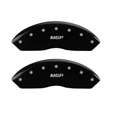 MGP 4 Caliper Covers Engraved Front & Rear MGP Black finish silver ch - 35002SMGPBK Latest