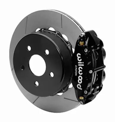 Wilwood 2020+ Jeep Gladiator (JT) Narrow Superlite 4R Rear Slotted Brake Kit 14.00in Black w/ Lines - 140-16179 Special Offer